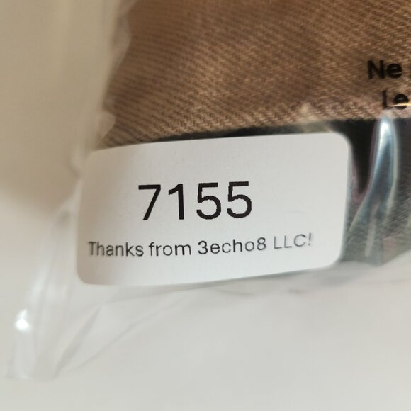 Tunnel Vision Patchwork Jeans Womens Medium Green Tan Flare Skater Streetware - Picture 14 of 14